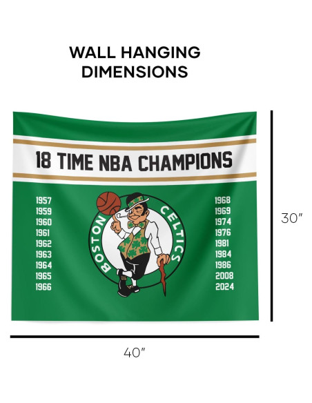Tapiz Colgante NBA Boston Celtics 86x102 cm Poliester