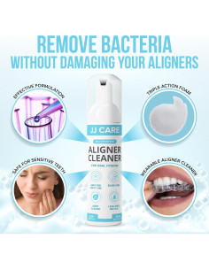 Espuma Limpiadora de Alineadores JJ CARE 80ml Menta 2