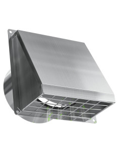 Cubierta de Ventilación Exterior Hon&Guan 4" Acero Inoxidable