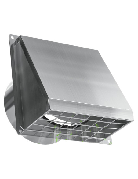 Cubierta de Ventilación Exterior Hon&Guan 4" Acero Inoxidable