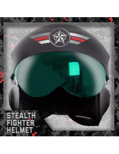 Casco de Piloto de Combate Underwraps - Talla Única Unisex 2