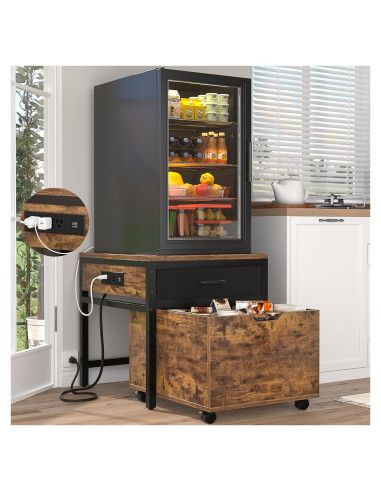 Soporte para Mini Refrigerador Unikito YHSC-014 con Cajón