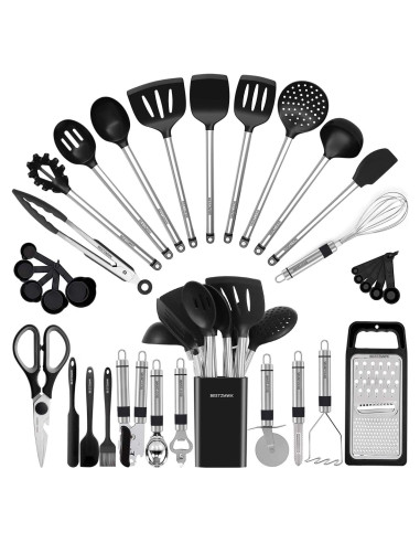 Juego de Utensilios de Cocina BESTZMWK 33 Piezas Antiadherentes