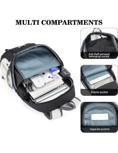 Mochila de Senderismo BAGPARKK 35L Plegable Resistente al Agua 2