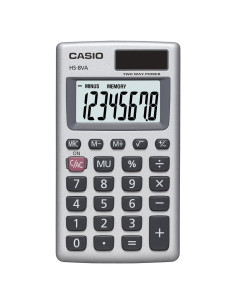 Calculadora de bolsillo Casio HS-8VA solar 8 dígitos