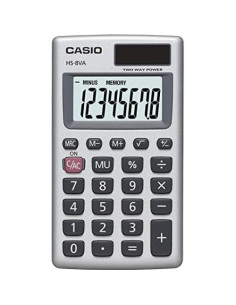 Calculadora de bolsillo Casio HS-8VA solar 8 dígitos 2