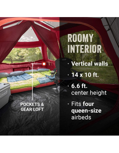 Carpa de Camping Coleman Skylodge Instant para 10 Personas