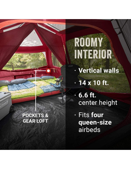 Carpa de Camping Coleman Skylodge Instant para 10 Personas