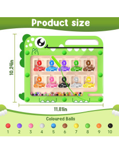 Laberinto Magnético de Colores y Números FunMission 30x26 cm 2