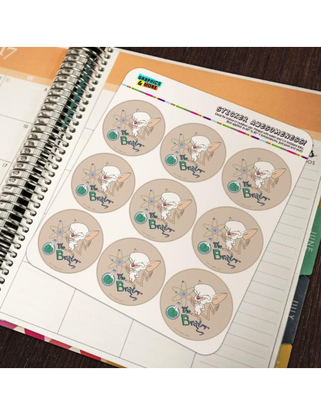 Planificador de Personaje Pinky y El Cerebro - 18 Pegatinas