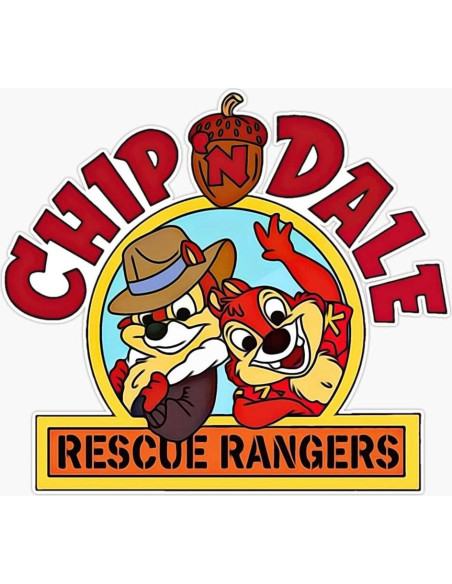Calcomanía de Vinilo Chip N Dale 5" para Ventana - Genérico