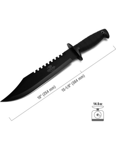 Cuchillo de Caza de Supervivencia Mossy Oak 38 cm con Funda