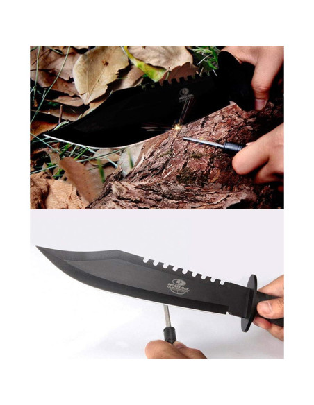 Cuchillo de Caza de Supervivencia Mossy Oak 38 cm con Funda