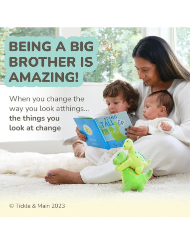 Conjunto Regalo Tickle & Main Dinosaurios Hermano Mayor 3 Piezas