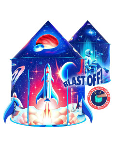 Carpa de Juego W&O Cohete Despegue con Sonidos Espaciales
