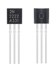 50 Transistores 2N2222 TO-92 MOSFET N-Canal 0.6A 30V 2