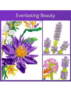 Conjunto Ramo de Flores BIGEARN - 13 Flores Artificiales 2