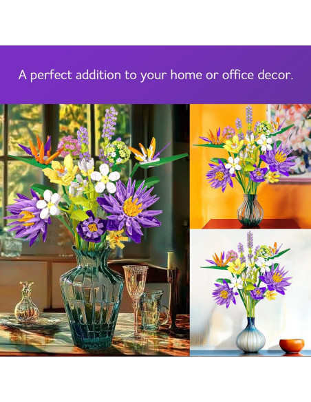 Conjunto Ramo de Flores BIGEARN - 13 Flores Artificiales