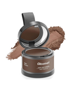 Cobertura Instantánea Raíces Cabello Canoso Polvo ABOMET 3.98g Marrón Medio