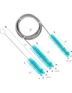 Cepillo de limpieza para tubo CPAP SUNMU 15mm y 19mm Verde 2