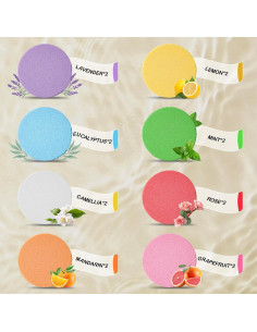 Juego de 8 Vapores de Ducha Aromaterapia Huizhou Bomei 2