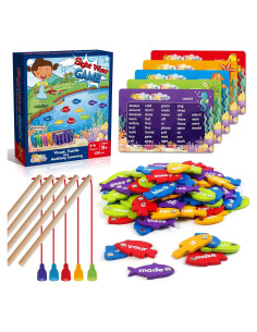 Juego de Pesca de Palabras Magnéticas SpringFlower - 220 Palabras