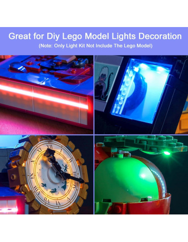 Kit de Luz LED Hilighting para LEGO 43227, Fácil Instalación