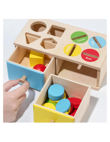 Juguetes Montessori Biottro - Clasificador de Formas y Colores