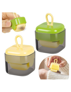 2 Piezas Rodillo Quitapelusas Reutilizable Lifeqian Beige Verde