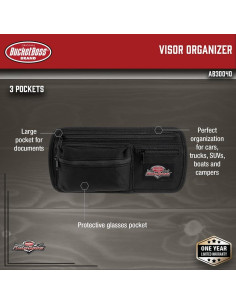 Organizador de Visera Auto Boss Bucket Boss AB30040 Negro 2