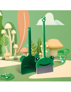 Juego de Escoba y Recogedor Esdallina Verde para Niños 2