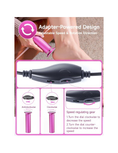 Removedor de Callos Eléctrico LUWUIDEN con 70 Discos de Lija 2