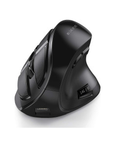 Ratón Ergonómico Inalámbrico Seenda - Vertical Recargable Negro