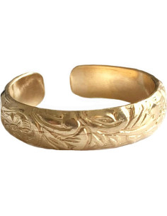 Anillo de Dedo del Pie Ajustable Oro Relleno 14K Floral 2