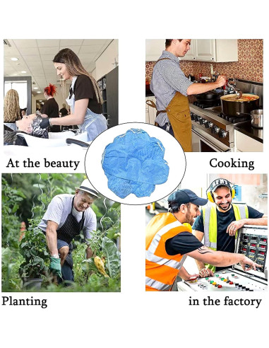 100 Fundas Reutilizables para Brazo G & F Azul 38 cm