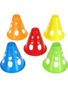 Conos Mini Deportivos Jucoan - Paquete de 50, 7.6 cm, Colores Brillantes 2