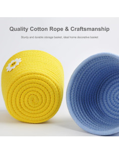 Cesta de Almacenamiento Mini LAZYWON 5 Piezas 17x13 cm 2