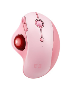 Ratón Trackball Inalámbrico Seenda Rosa - Ergonómico Bluetooth 5 DPI