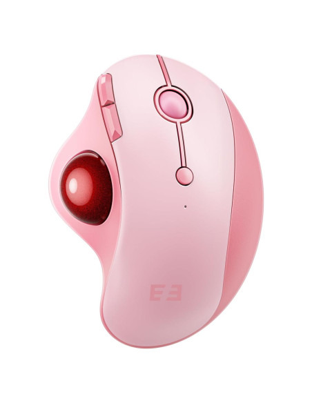 Ratón Trackball Inalámbrico Seenda Rosa - Ergonómico Bluetooth 5 DPI