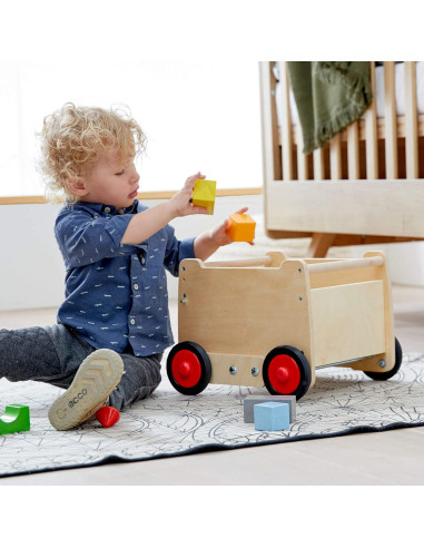 Carrito de Bebé Dragón HABA de Madera con Almacenamiento