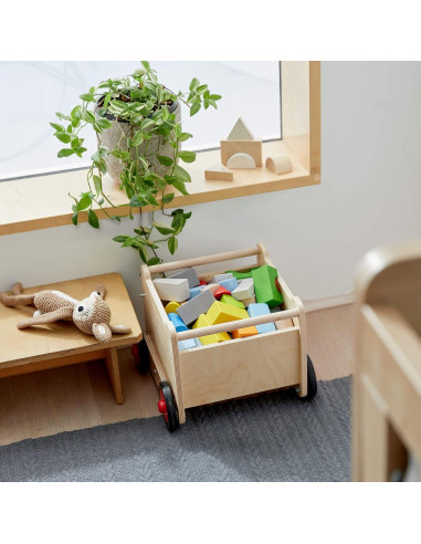 Carrito de Bebé Dragón HABA de Madera con Almacenamiento