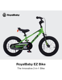 Bicicleta de Equilibrio RoyalBaby Freestyle EZ 14" Verde 2