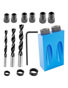 Kit de Plantilla de Taladro Angular 14 Piezas Bonsicoky