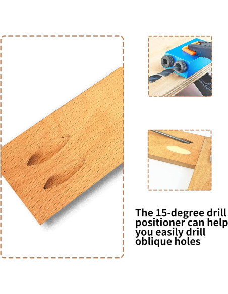 Kit de Plantilla de Taladro Angular 14 Piezas Bonsicoky