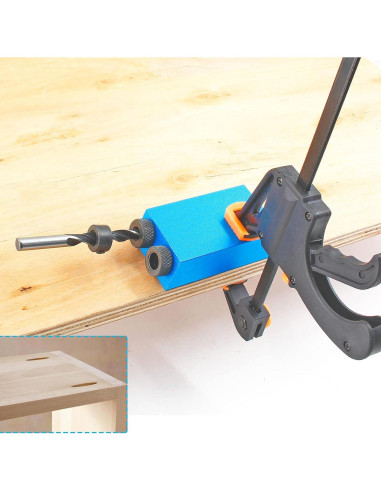 Kit de Plantilla de Taladro Angular 14 Piezas Bonsicoky