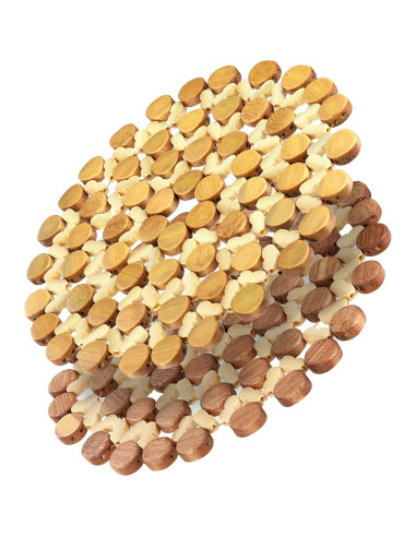 AVLA 10 Posavasos de Bambú Resistentes al Calor 21 cm