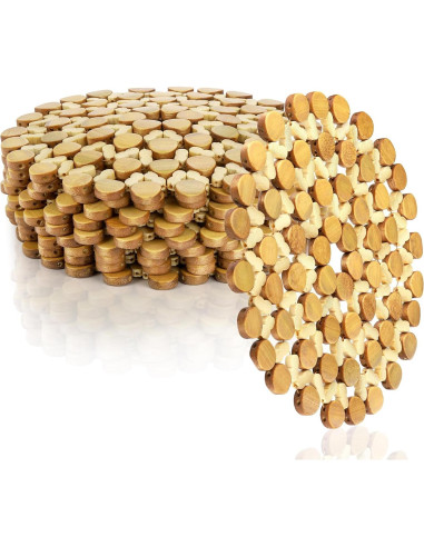 AVLA 10 Posavasos de Bambú Resistentes al Calor 21 cm