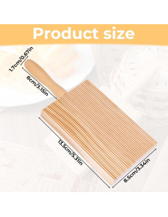 Tabla de Gnocchi de Madera Trinkrittey 24x15 cm para Pasta 2