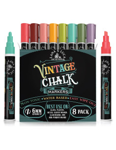 Marcadores de Tiza Líquida LANA & LUCA Multicolor 8 Unidades