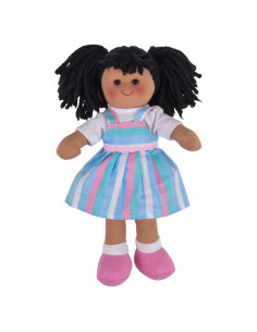 Muñeca de trapo Kira Bigjigs Toys 25 cm para bebés 1+ años